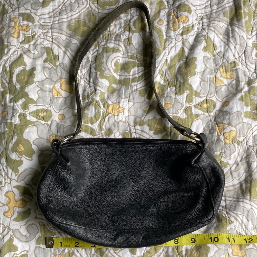 Black Leather Shoulder Bag